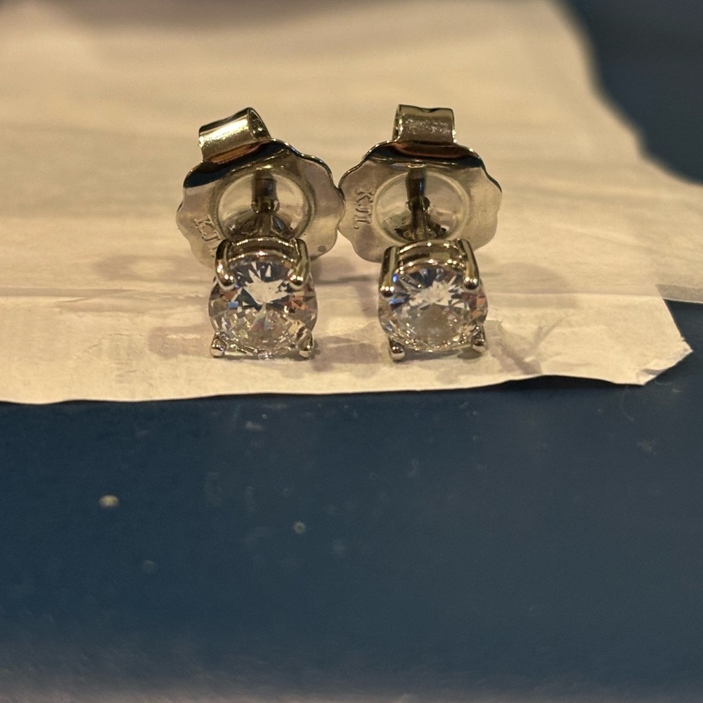 NWT KENNETH JAY LANE 2 CTW CZ STUDS - Picture 4 of 5